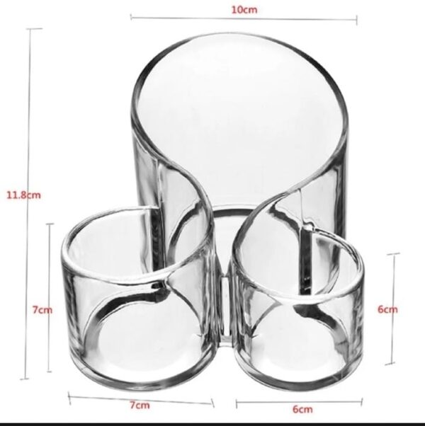 cosmetic makeup organizer transparent acrylic lipstick holder display stand - Image 2