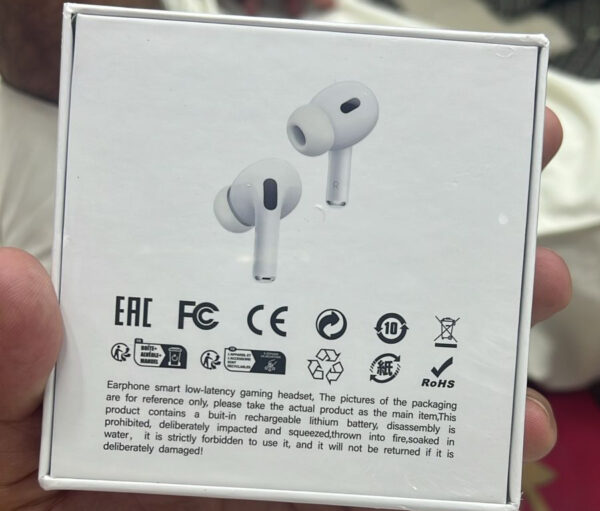 a9 pro wireless bluetooth headphones anc noise reduction headset led touch screen earbuds (random color) - Image 3
