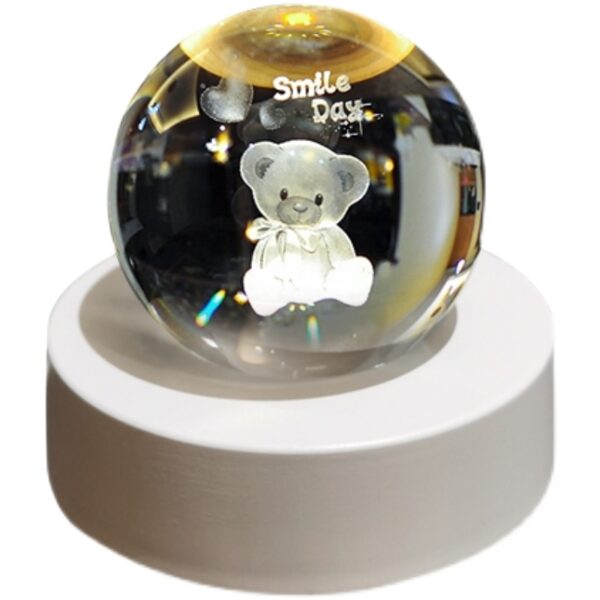 rgb glowing crystal ball night light | warm & romantic atmosphere for your home and room - Image 5