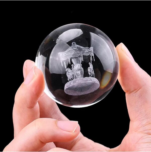 rgb glowing crystal ball night light | warm & romantic atmosphere for your home and room - Image 4