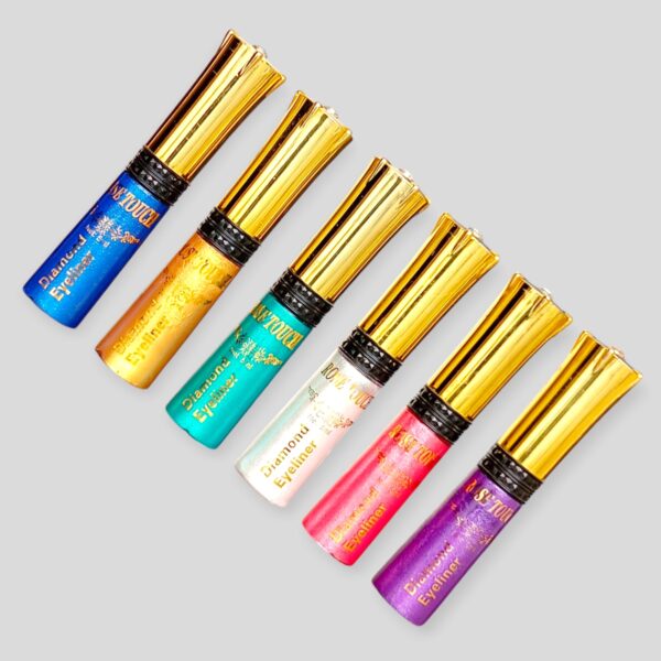 (pack of 6 ) rose touch glitter  diamond eyeliner waterproof - Image 2