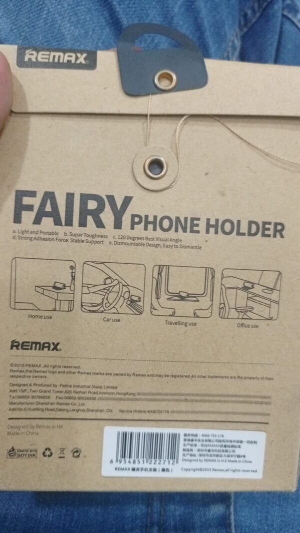 remax fairy universal silicone anti slip mat mobile phone holder (black) - Image 4