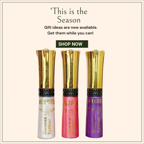 (pack of 3) rose touch glitter  diamond eyeliner waterproof - Image 2
