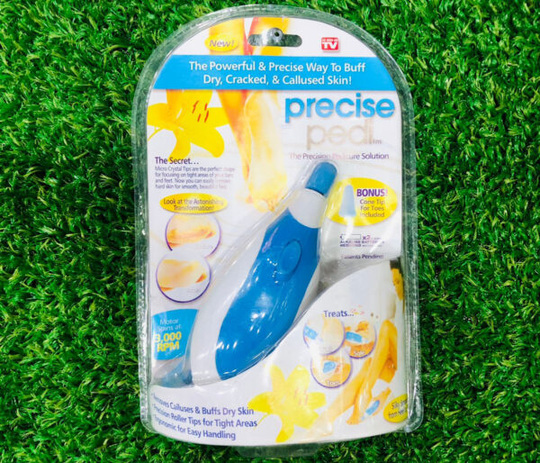 precise pedi - electric callus remover foot file, cordless (cell operated)
