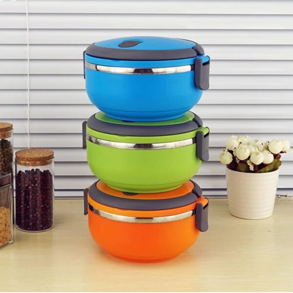 1 layer easy portable lunch box ·non-toxic, health and safety (random color) - Image 3