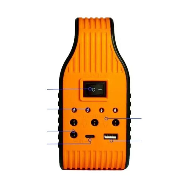 solar powered light system flashlight, emergency mobile power bank, wireless power supply system for travel camping hiking (random color) - Image 3