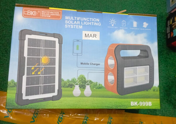 solar powered light system flashlight, emergency mobile power bank, wireless power supply system for travel camping hiking (random color) - Image 5