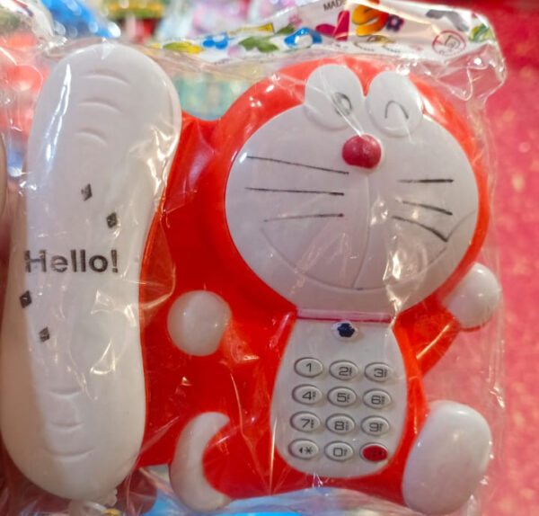 doremon telephone for kids learning talk on phone for kids boys girls (random color) - Image 2