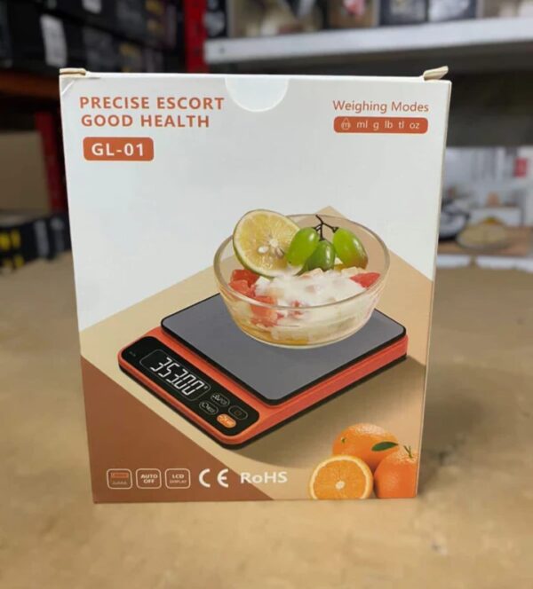 precise escort digital kitchen scale with lcd display - gl-01 - Image 9