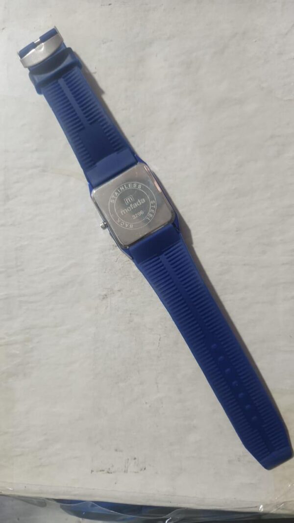 (blue) mefada quartz luxary watche for men & women   (without box ) - Image 2