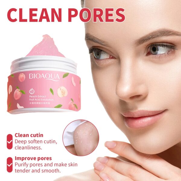 bioaqua peach extract fruit acid exfoliating face gel cream - Image 3