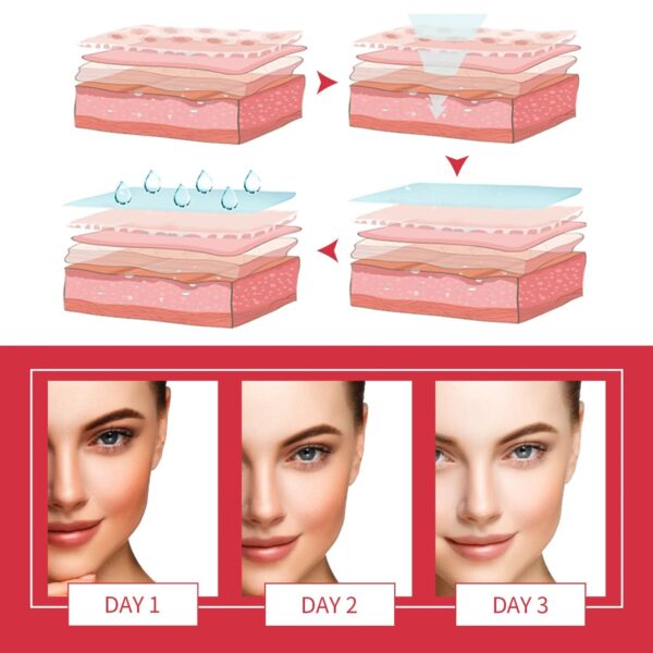 bioaqua peach extract fruit acid exfoliating face gel cream - Image 5