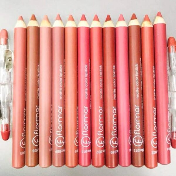 pack of 12 flormar lip pencil