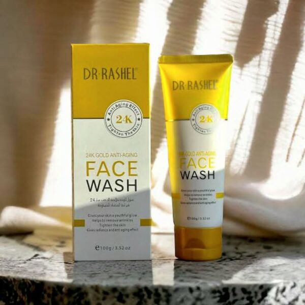 dr rashel 24k gold anti aging face wash, 100g - Image 3