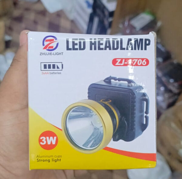 led head lamp with 90° degree lighting angle adjustment for fishing, hunting, camping, cycling, forearm equipment – model: zj-1706 3w - Image 3
