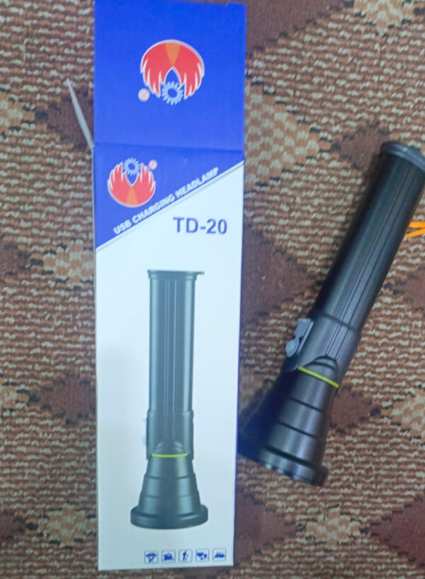 rechargeable flashlight | usb charging headlamp | waterproof torch light  td-20 - Image 5