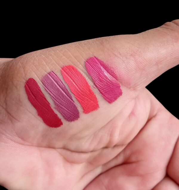 pack of 4 3q beauty matte vived lipgloss (waterproof) - Image 4