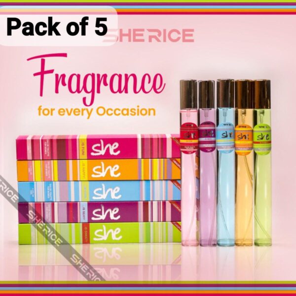 pack of 5 she pen pocket perfume 35 ml fragrance - Image 2