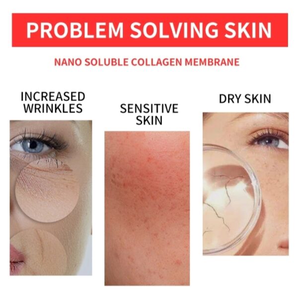 collagen dissolving mask for korean glass skin | collagen filler collagen instant facial mask - Image 3