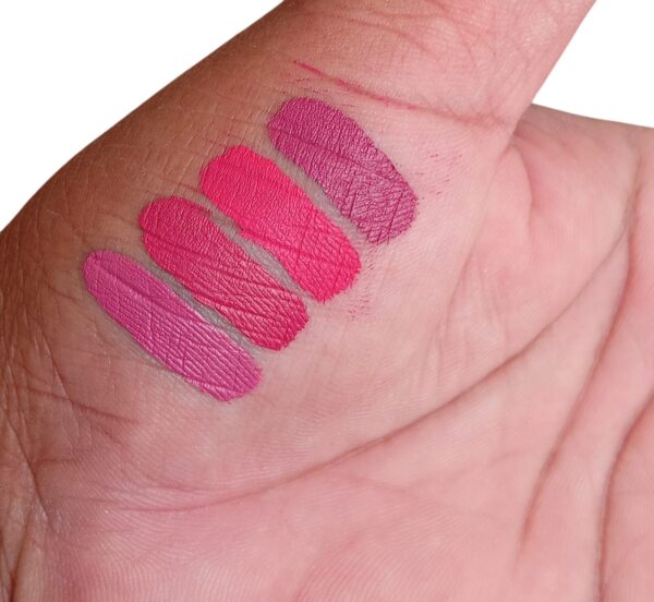 pack of 4  3q beauty matte vived lipgloss (waterproof) - Image 6