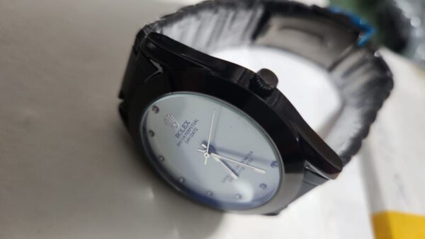 black chain rolex watch for men  wrist watch  (without box ) - Image 4