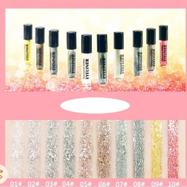 heng fang diamond glitter eyeliner (pack of 10) - Image 4