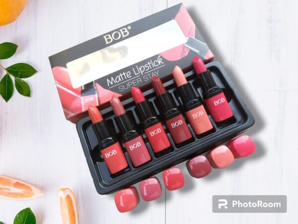 pack of 6 matte bob lipstick set