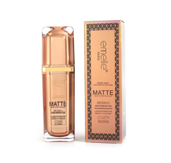 emelie matte waterproof skin perfector foundation