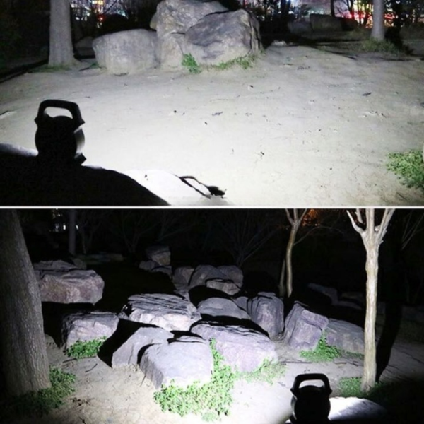 jy-819a 10w solar rechargeable white light cob led work light, handheld camping lamp with solar panel - Image 7