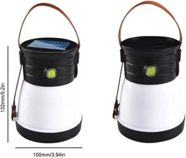 emergency light multifunctional camping lantern lamp, black and white - zj-1158 - Image 2