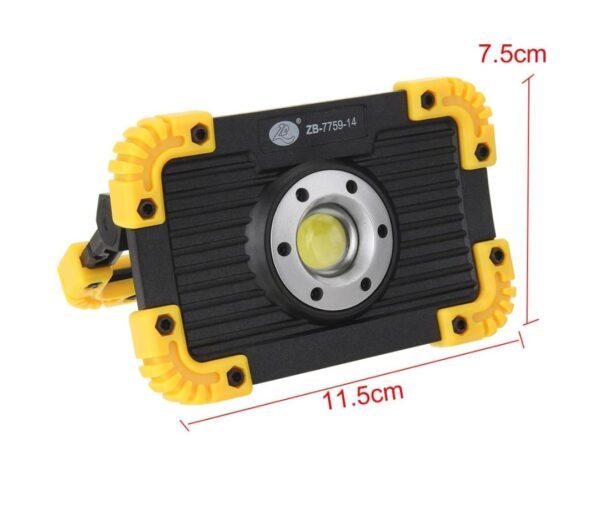 portable cob led floodlight usb charging rechargeable spot work outdoor camping lamp - Image 4