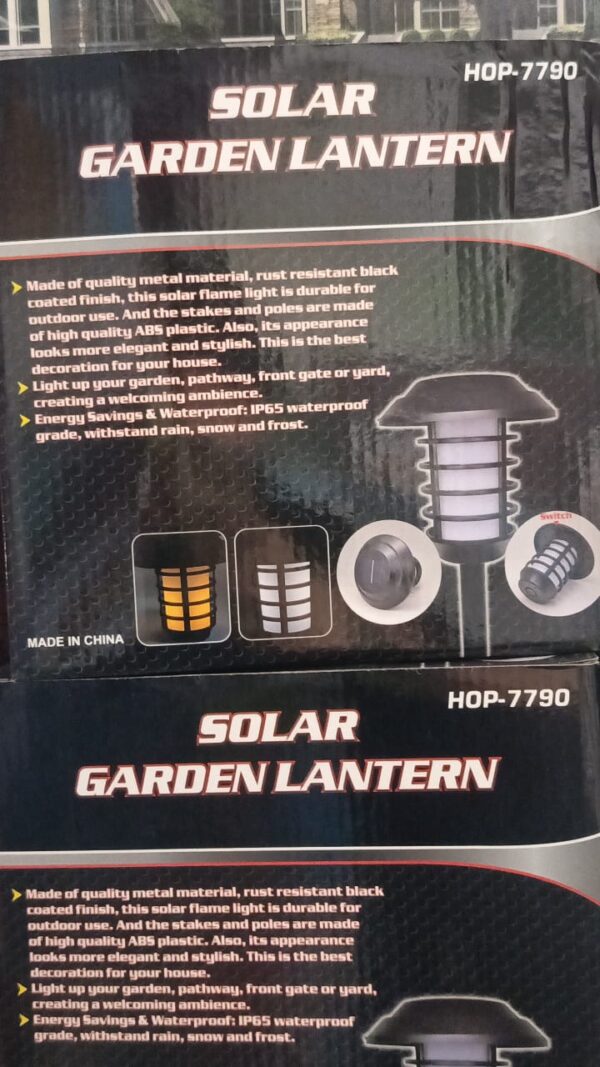 2 in 1 solar flame lamp | outdoor led waterproof decoration garden lawn light - Image 3