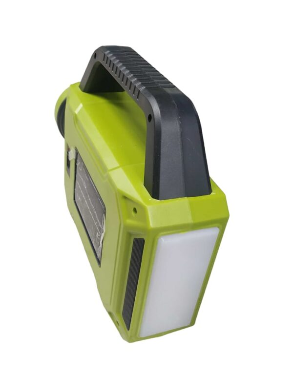 rechargeable led flashlight with solar panel - 6689a (random color) - Image 3