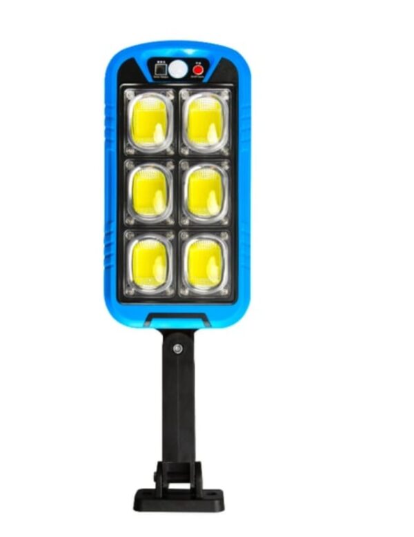 solar street cob light with sensor zb-150b | motion sensor security streetlights for parking lot - remote control (random color) - Image 3