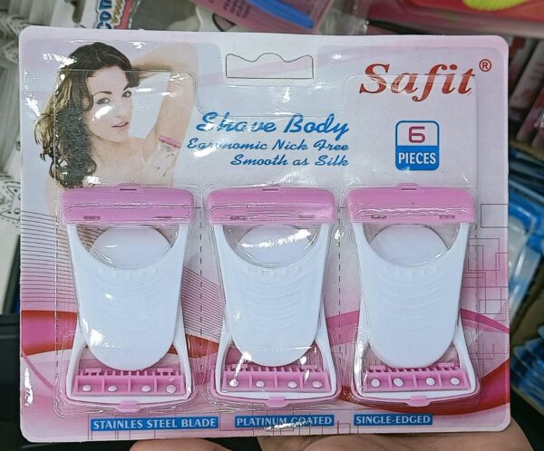 pack of 6 / 12 - safety hair shaving razors designed for girls & women - Image 11
