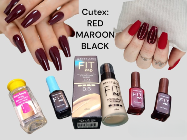 5 in 1 makeup beauty deal  nail polish, nail polish remover, foundation, primer - Image 3