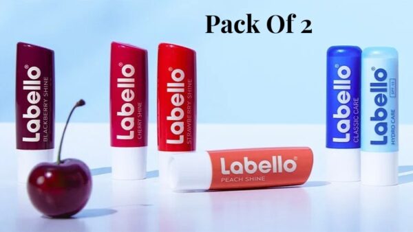 (pack of 2 ) labello lip balm nourish your lips for a healthy, fresh appearance