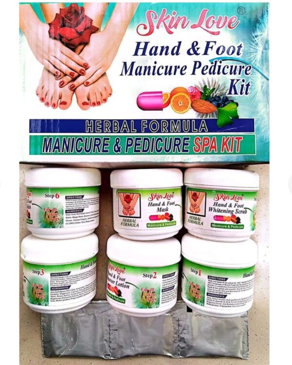6 step manicure & pedicure cream spa kit