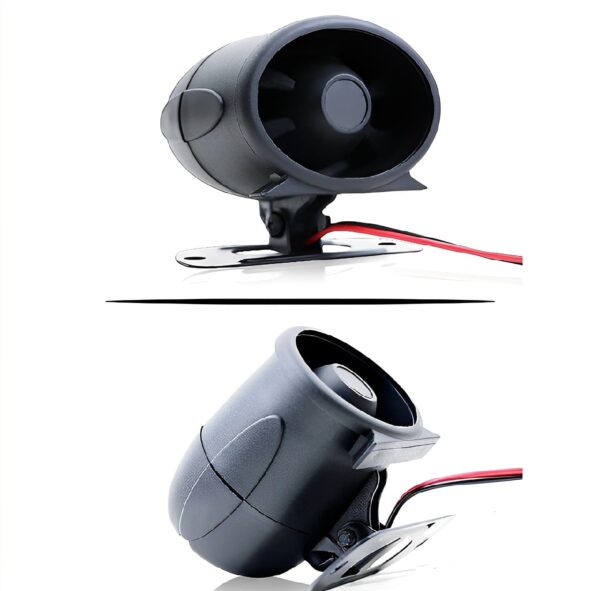car anti-theft horn siren, horn alarm 12v tweeter alarm treble voice speaker high decibel intelligent voice alarm - Image 2
