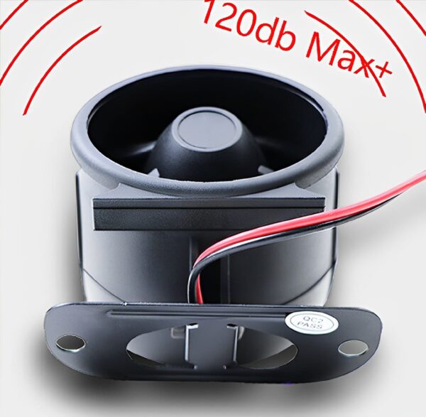 car anti-theft horn siren, horn alarm 12v tweeter alarm treble voice speaker high decibel intelligent voice alarm - Image 4