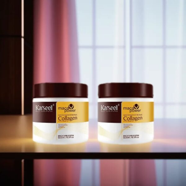 pack of 2 | karseell hair mask collagen treatment cream 16.9 oz 500ml - Image 2