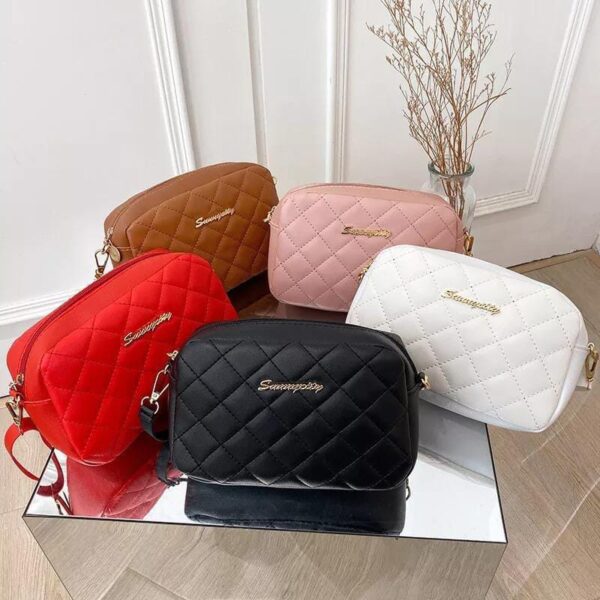 girl's pu leather embroidered shoulder bag