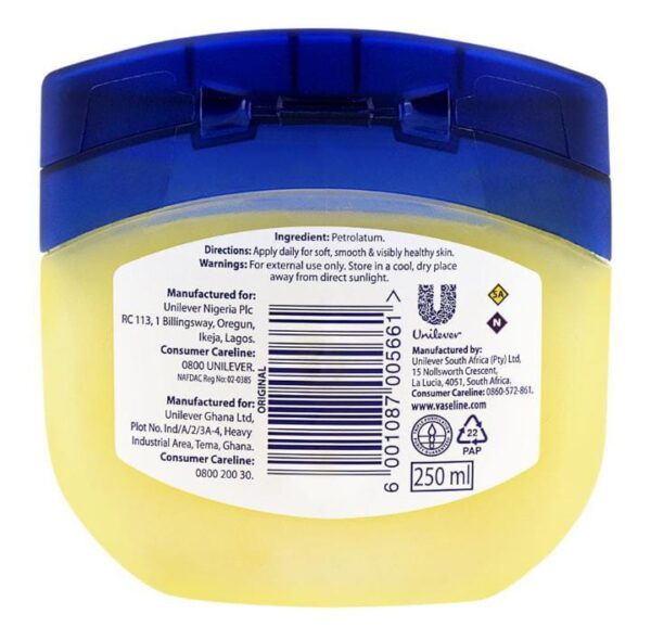 vaseline healing jelly aloe , cocoa butter, to heal dry and damaged skin,   (250ml) - Image 4