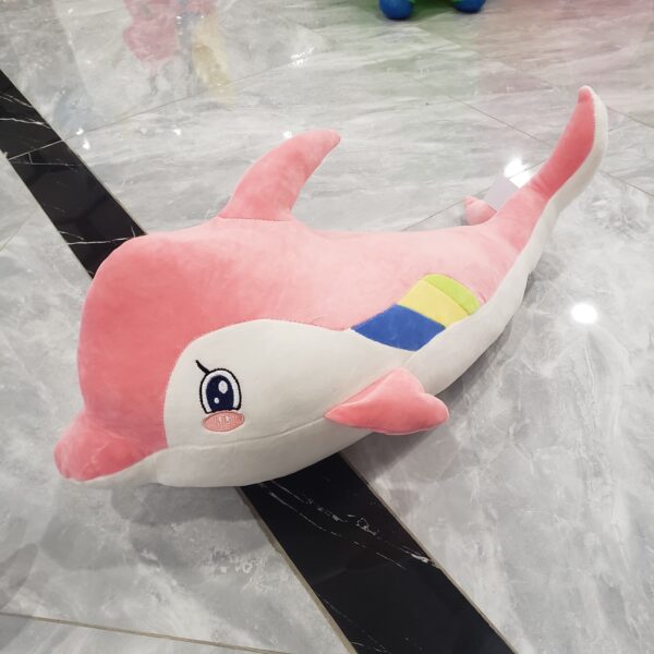 chroma the dolphin | dolphin doll aquarium animal stuff plush toy  sleeping pillow - 65cm (random color) - Image 2