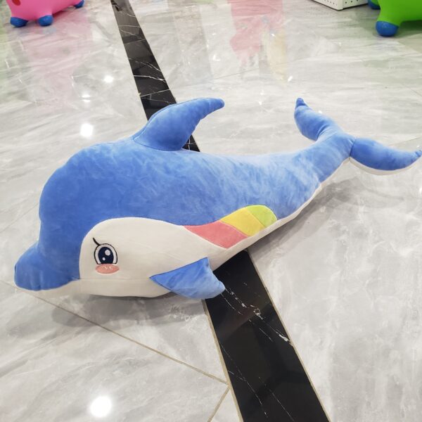 chroma the dolphin | dolphin doll aquarium animal stuff plush toy  sleeping pillow - 65cm (random color) - Image 3