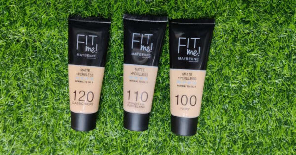 maybeliine fit me matte+poreless foundation | normal to oily
