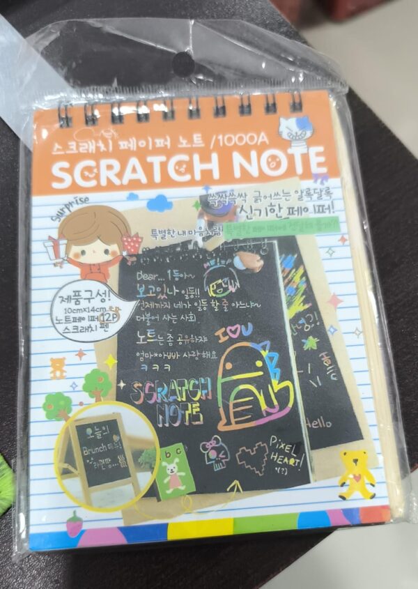 scratch note pad -   rainbow drawing draft books for children (random book) - Image 3