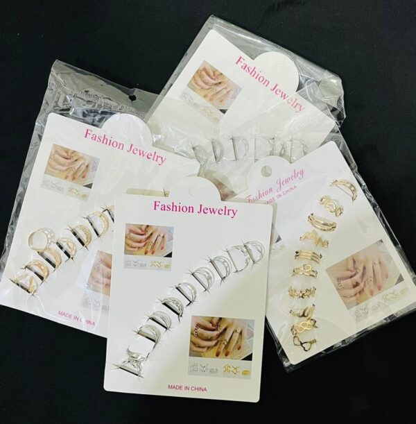 10 pcs - multi color ring set  fashion jewelry for girls & women gift - Image 3