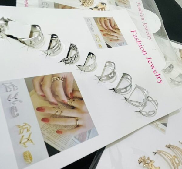 10 pcs - multi color ring set  fashion jewelry for girls & women gift - Image 4