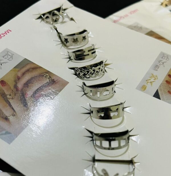 10 pcs - multi color ring set  fashion jewelry for girls & women gift - Image 5